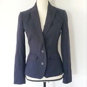 Banana Republic navy pinstripe blazer